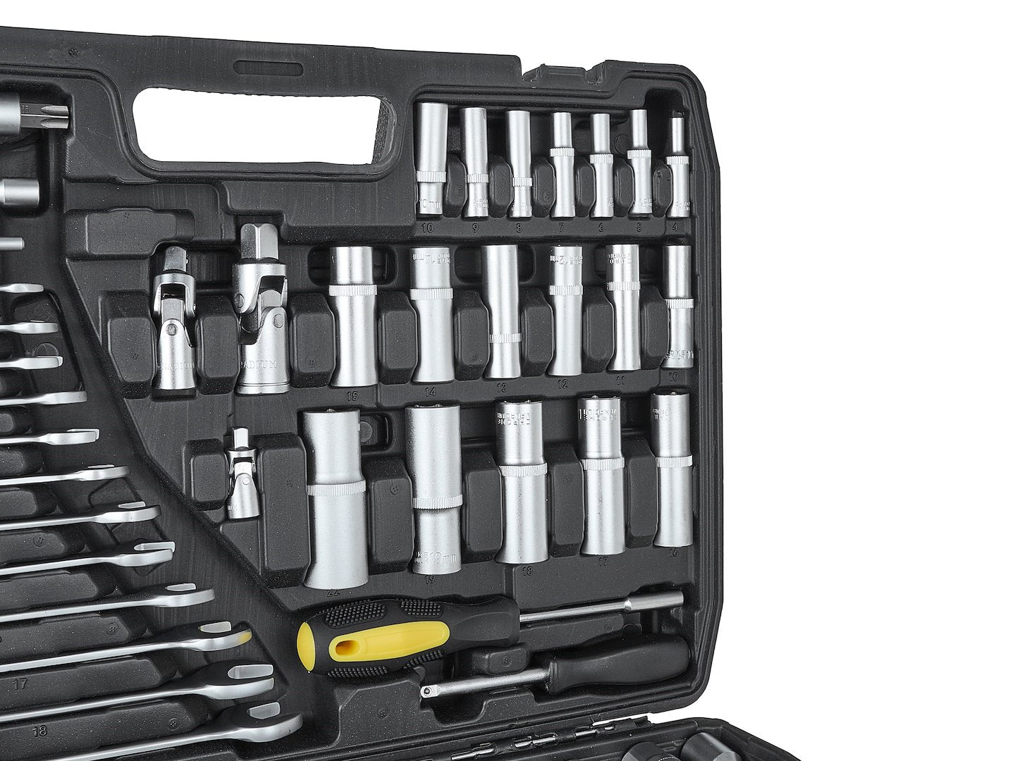 Комплект инструменти 216 части 1/4", 3/8", 1/2" KELTIN