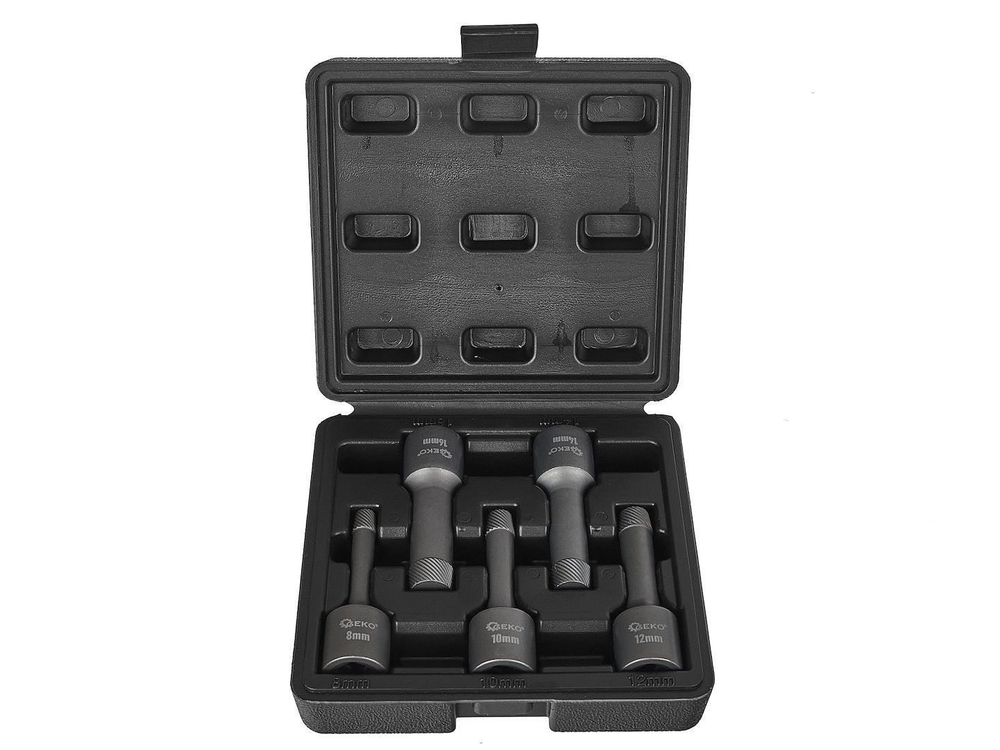 Комплект 5 екстрактора за счупени и износени винтове 1/2" 8-16 мм SNCM+V - GEKO