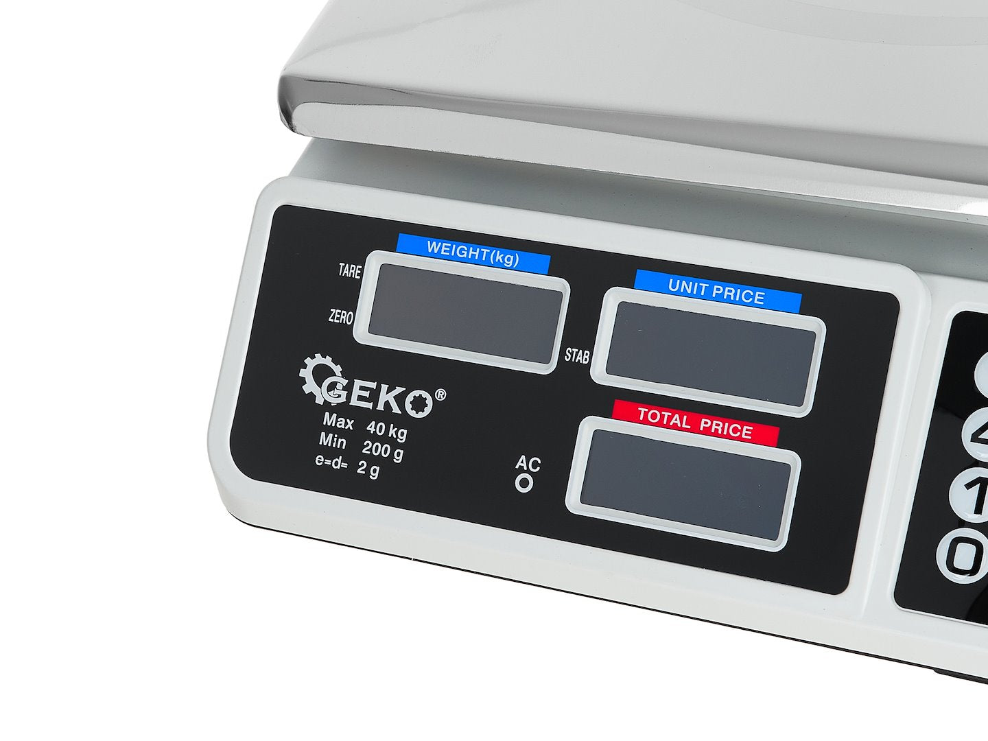 Електронна везна с LCD дисплей 40 кг GEKO
