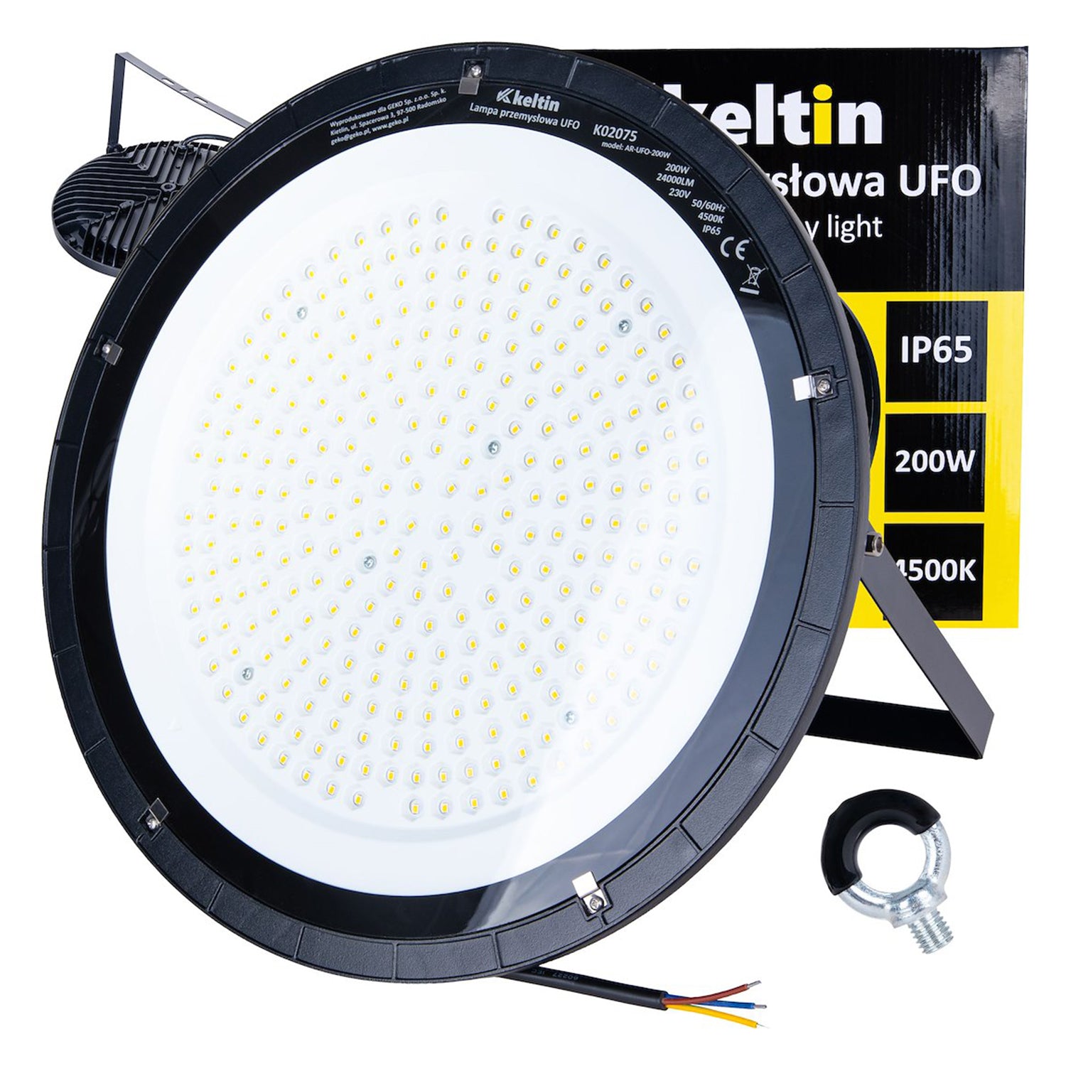 Индустриална LED лампа Highbay 200W 24000lm 4500K IP65 - KELTIN