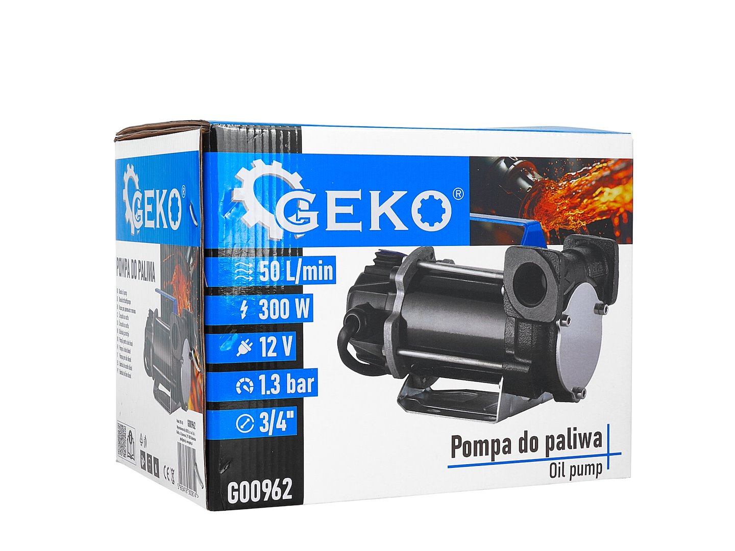 Помпа за прехвърляне на дизелово гориво 12V 300W GEKO
