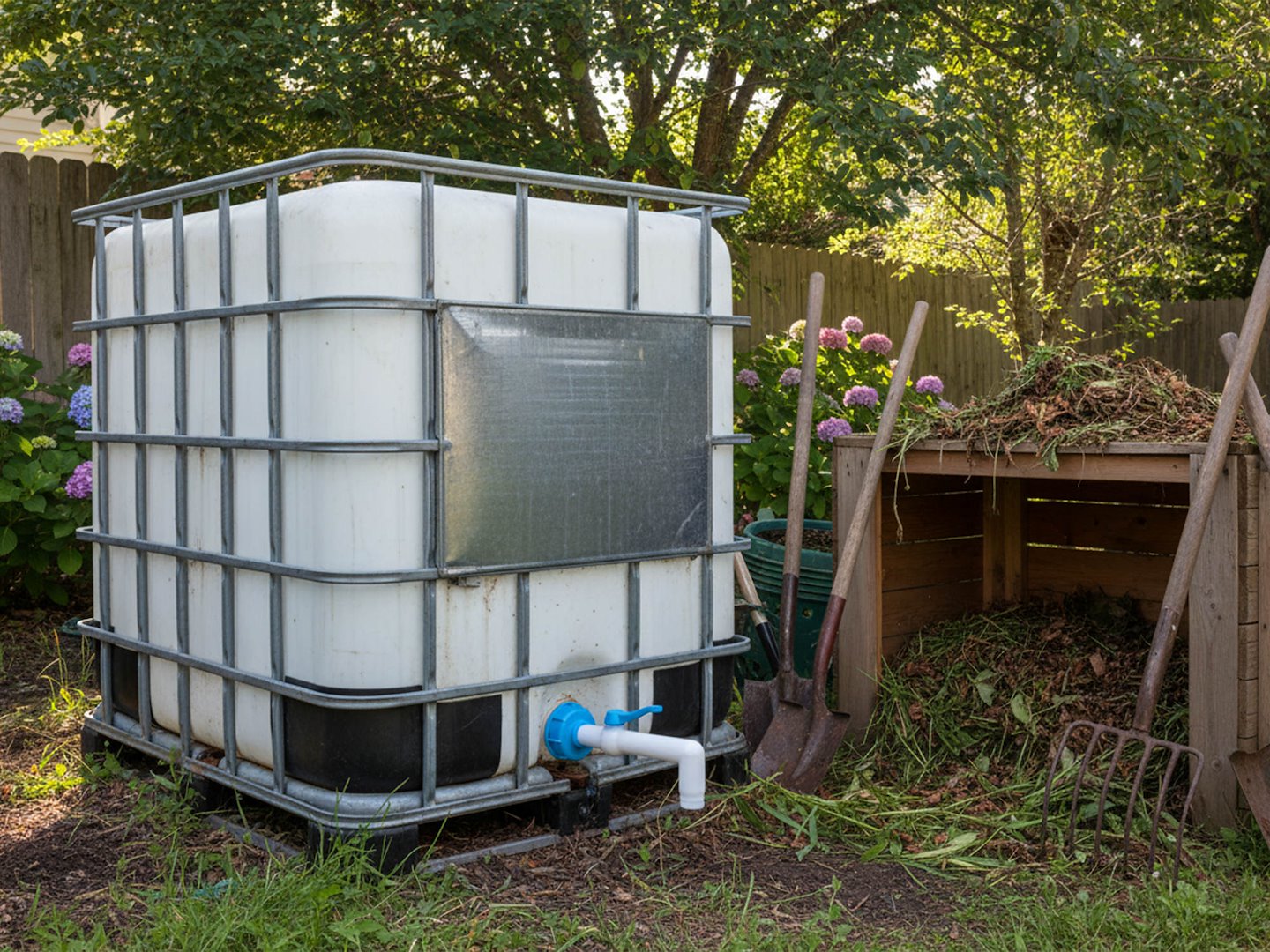 Кран с връзка за маркуч 25 мм на 90° за резервоари IBC (MAUSER)