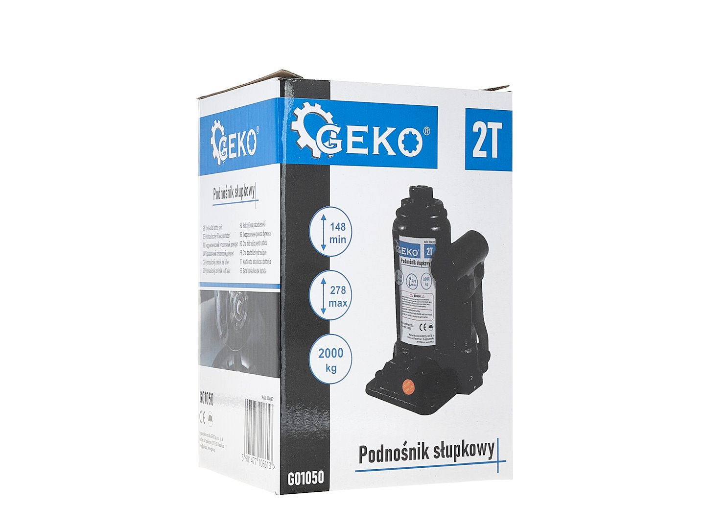 Хидравличен крик тип бутилка 2 т GEKO