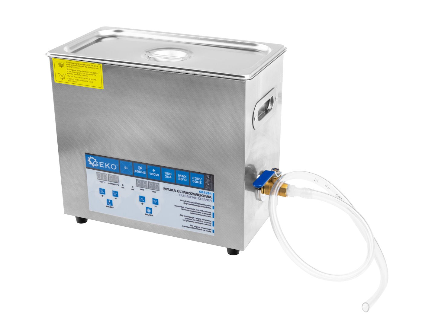 Ултразвуков апарат за почистване 6 л 180W – GEKO