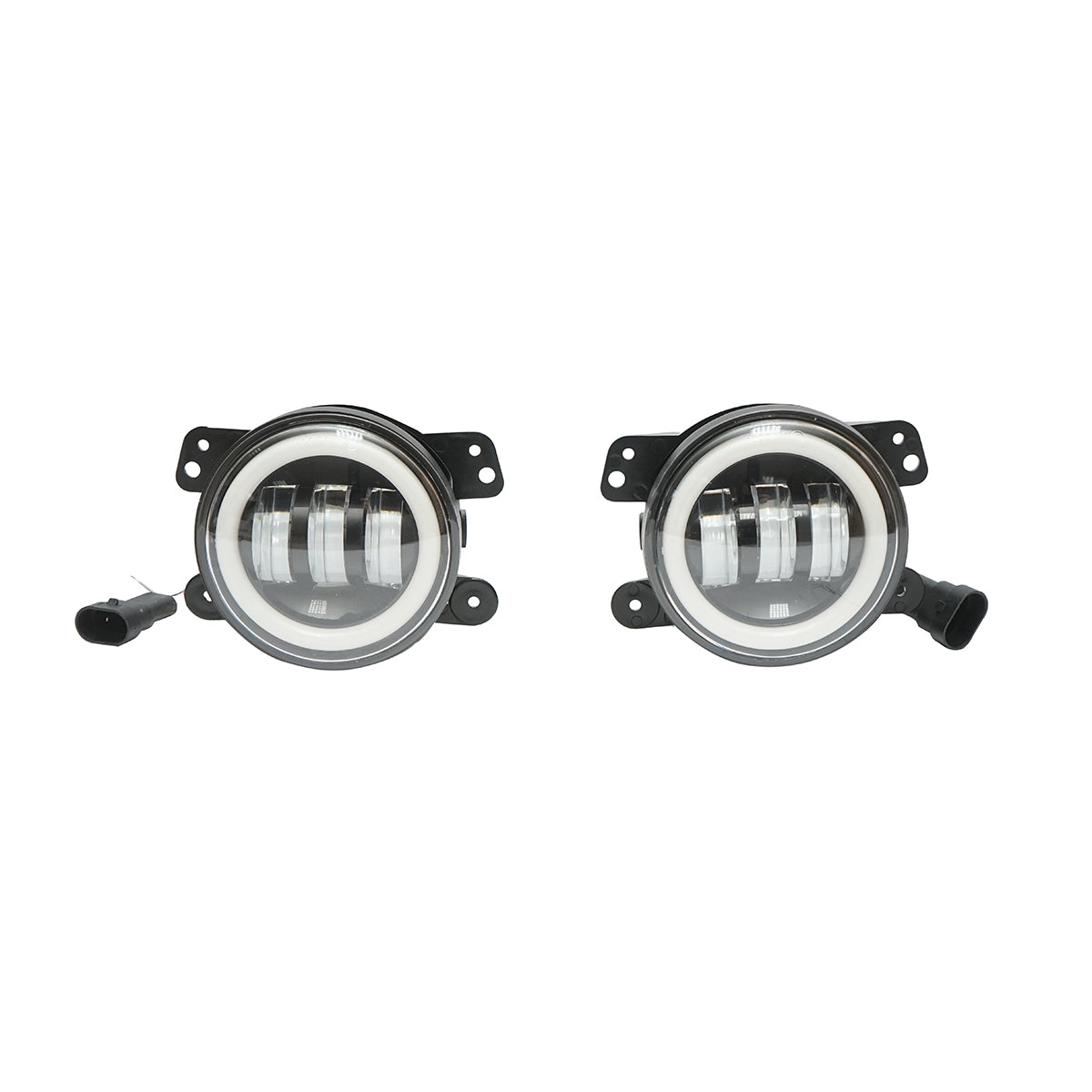 Комплект 2 лампи с 6 LED-а 10-60V 30W с дневна светлина тип Angel Eyes Breckner Germany