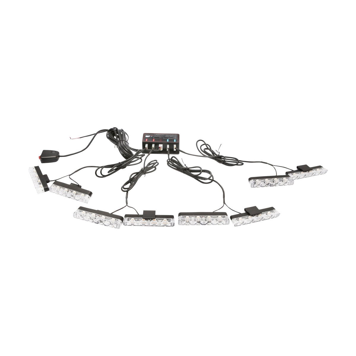 Комплект 8 стробоскопа с 4 LED, жълта светлина 12V Breckner Germany