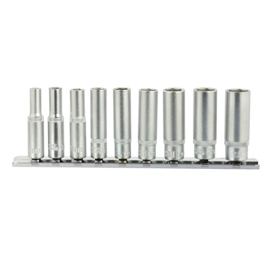 Комплект шестостенни вложки с метален държач 1/4" 5-13 мм 9 броя GEKO