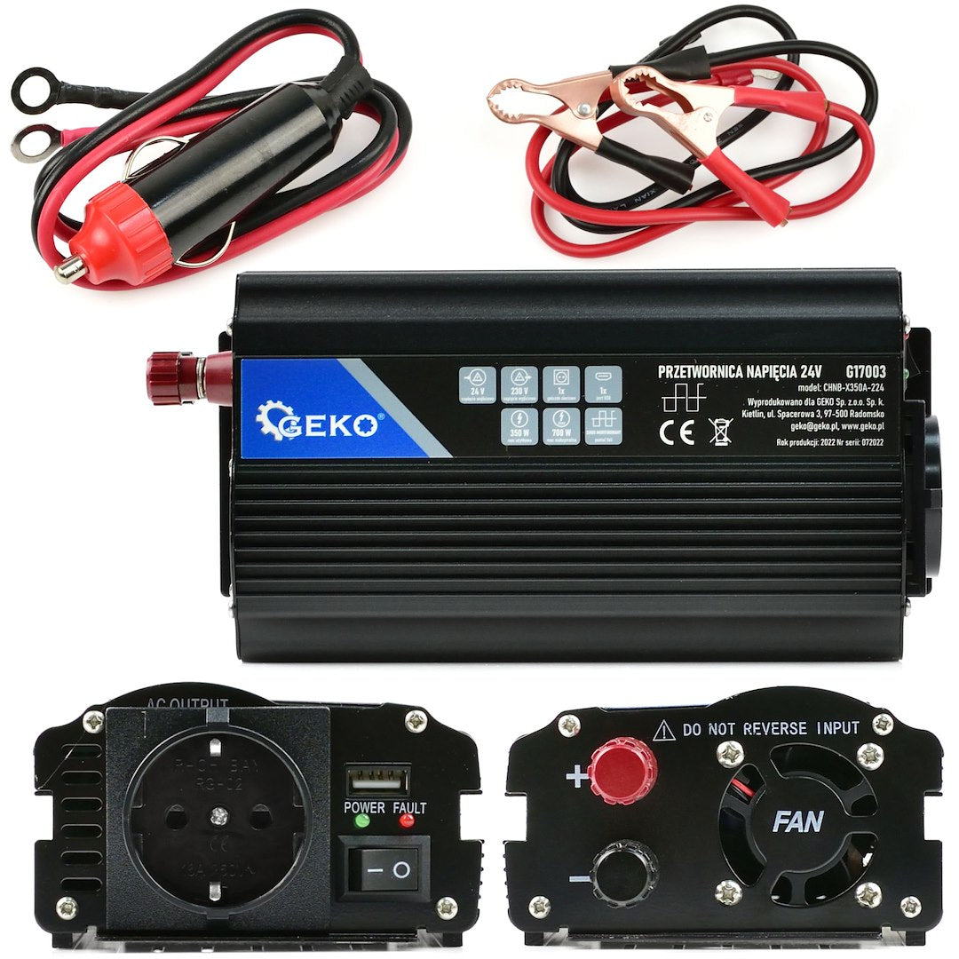 Инвертор на напрежение 24-220V 350/700W