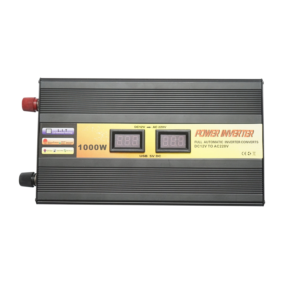 Инвертор на напрежение 12V-220V 1000W LCD с USB Breckner Germany