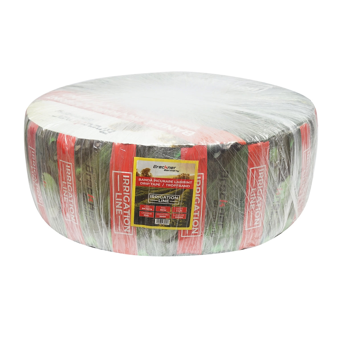 Лента за капково напояване, ролка 3000м 2L/H, D16мм разс. 10см Breckner Germany