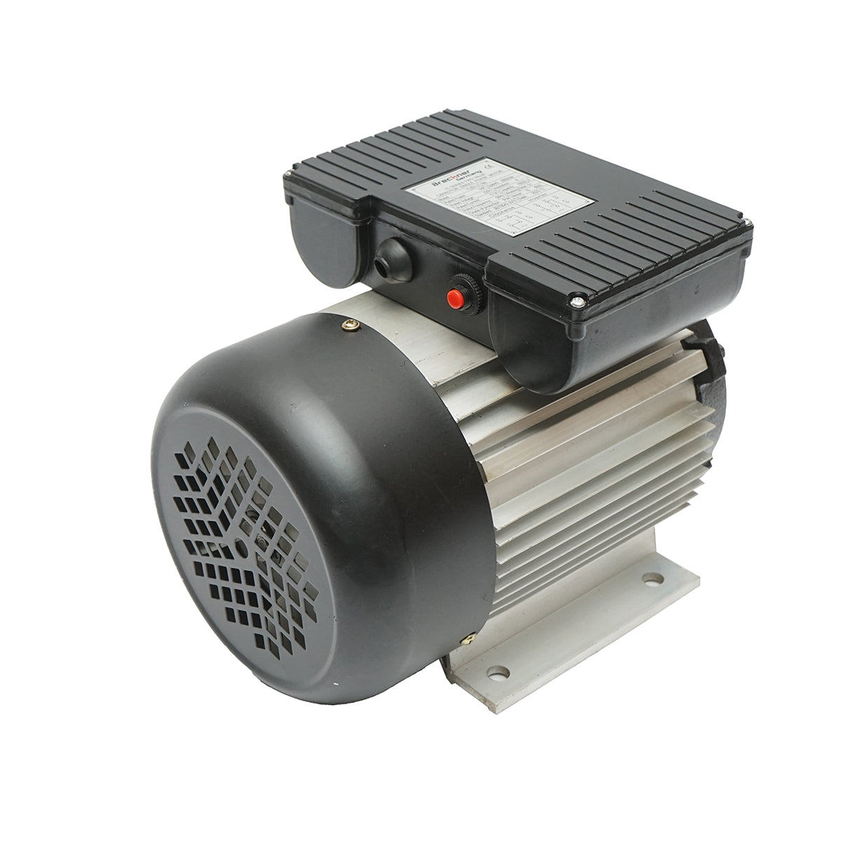 Еднофазен електродвигател 0.75 kW, 220 V, с медна намотка и алуминиев корпус IP44
