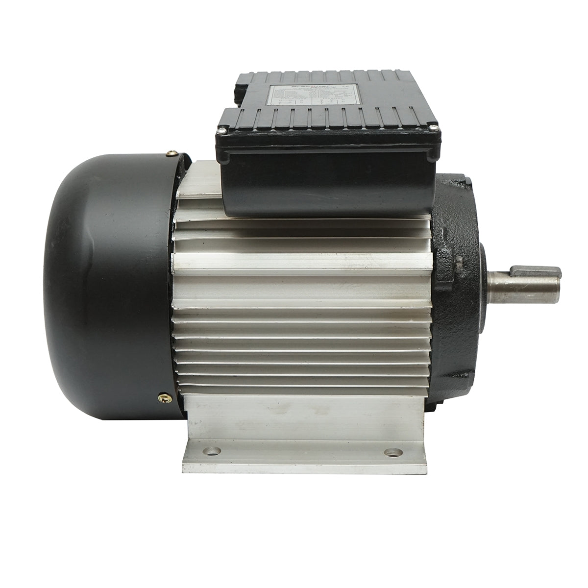 Еднофазен електродвигател 0.75 kW, 220 V, с медна намотка и алуминиев корпус IP44