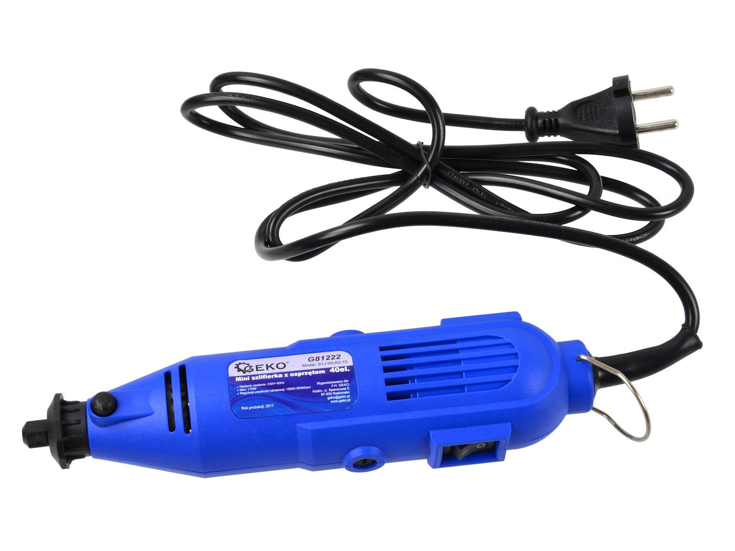 Комплект мини шлифовъчна машина с аксесоари 40 броя 220V GEKO