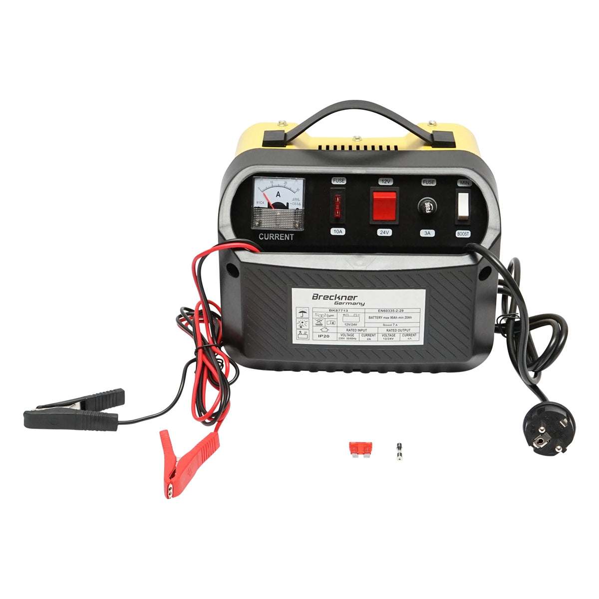 Зарядно устройство за автомобилни акумулатори 12/24V 5A 230V/140W за акумулатори 20-90Ah Breckner Germany
