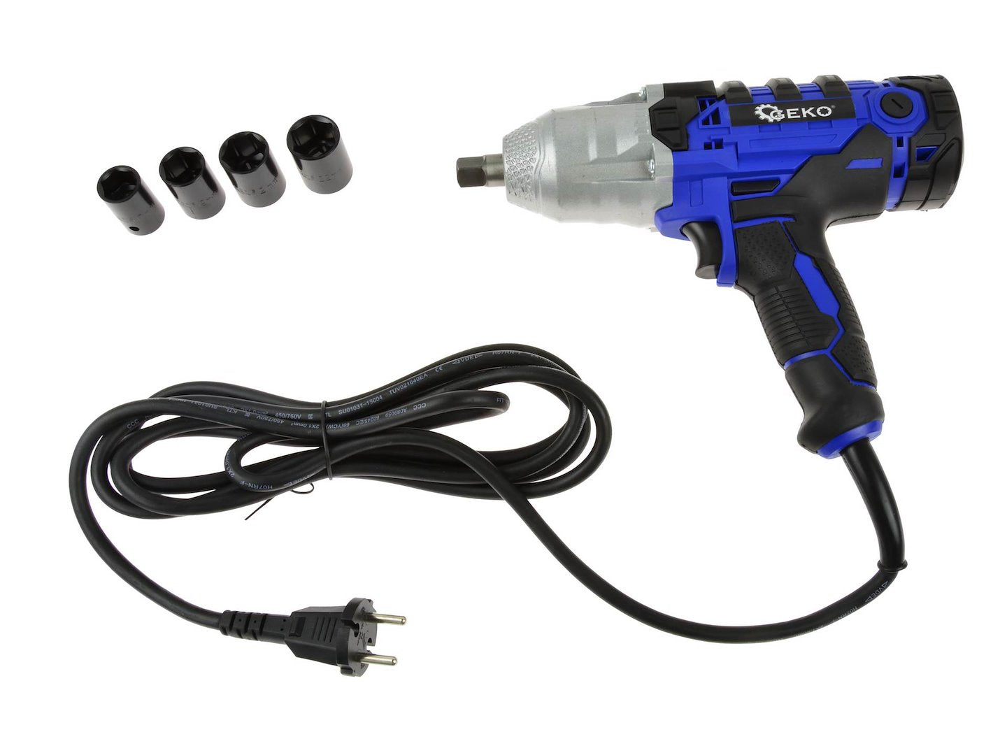 Електрически ударен гайковерт 1/2" с вложки 450Nm 230V GEKO