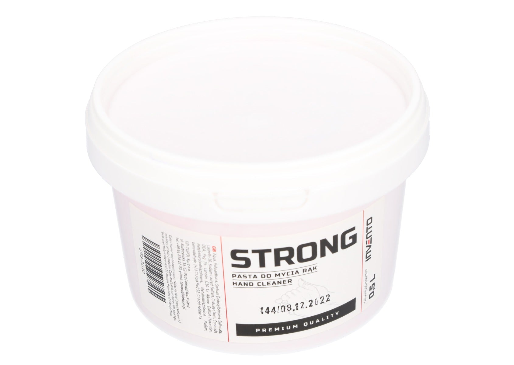 Паста за почистване на ръце 0,5 л STRONG INVENTO