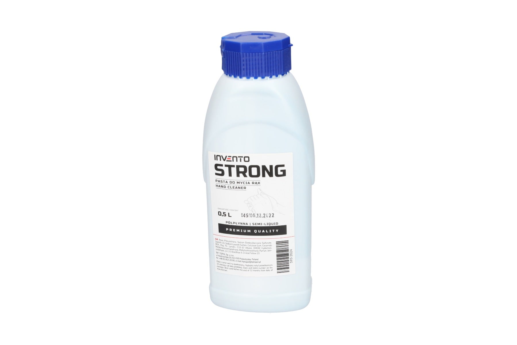 Гел за дезинфекция на ръце 0,5 л STRONG INVENTO
