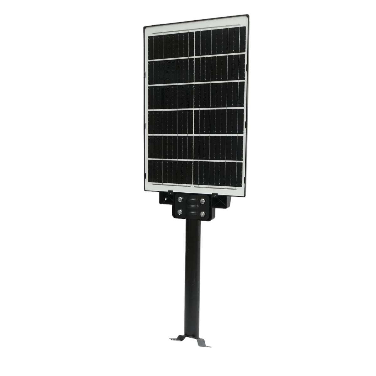 LED соларна лампа 300W за улично осветление 6500K със соларен панел, дистанционно, сензор за движение и монтаж на стълб Breckner Germany