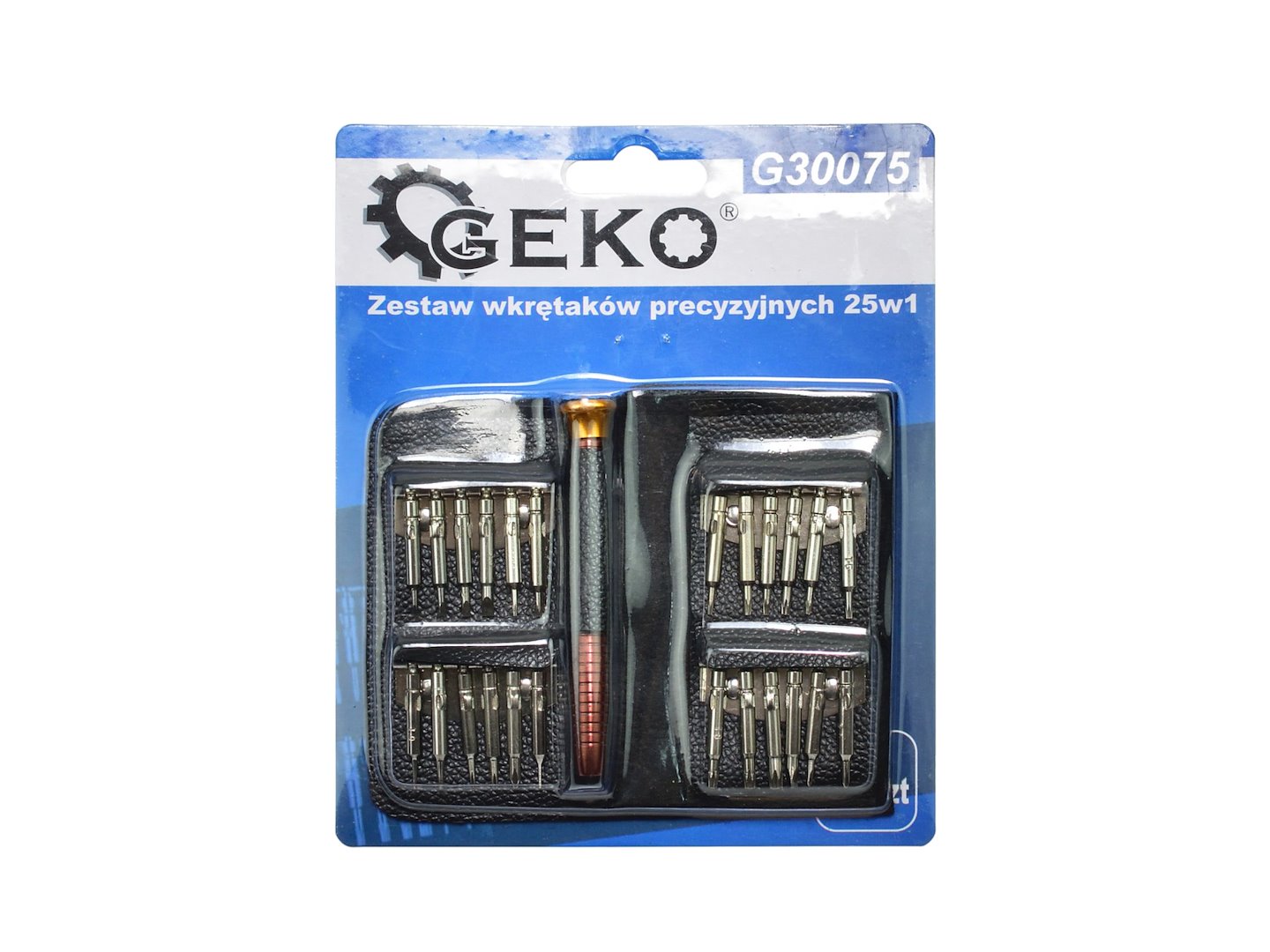 Комплект прецизна отвертка с битове 25 части GEKO