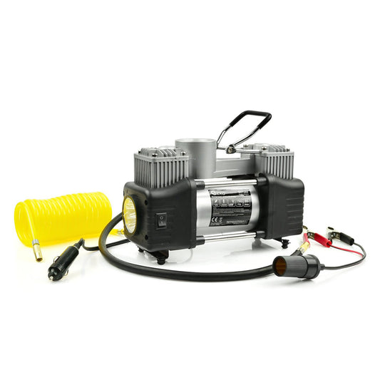 Автомобилен компресор 12V 250W с фенер, GEKO