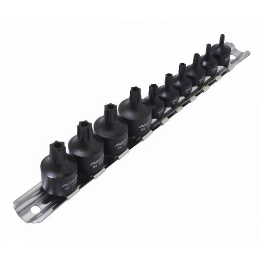 Комплект ударни битове торкс 1/4" 3/8" с отвор