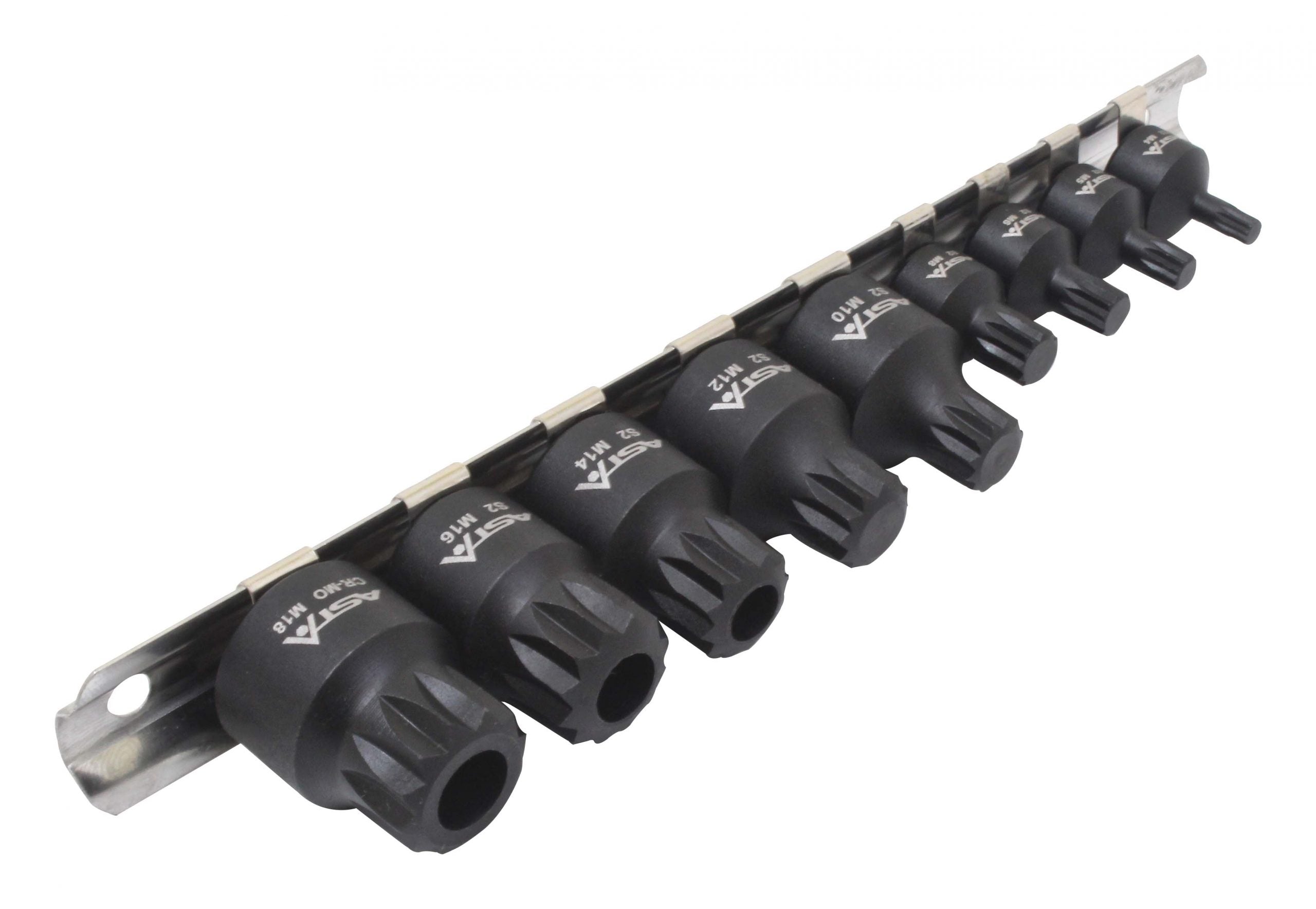 Комплект ключове бита M4-M18 XZN ударни 1/4 - 3/8 9 бр.