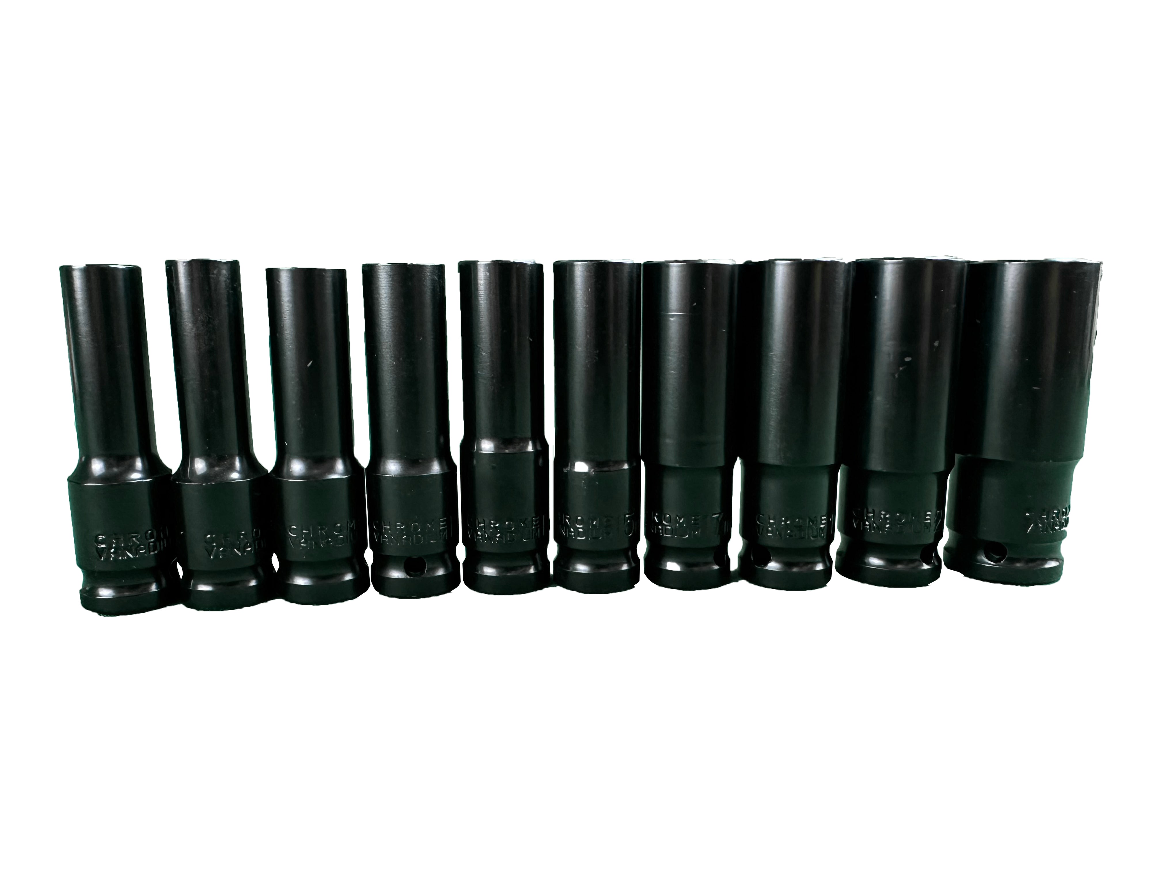 Комплект дълги вложки 1/2 8-24 мм 10 бр. GEBO TOOLS