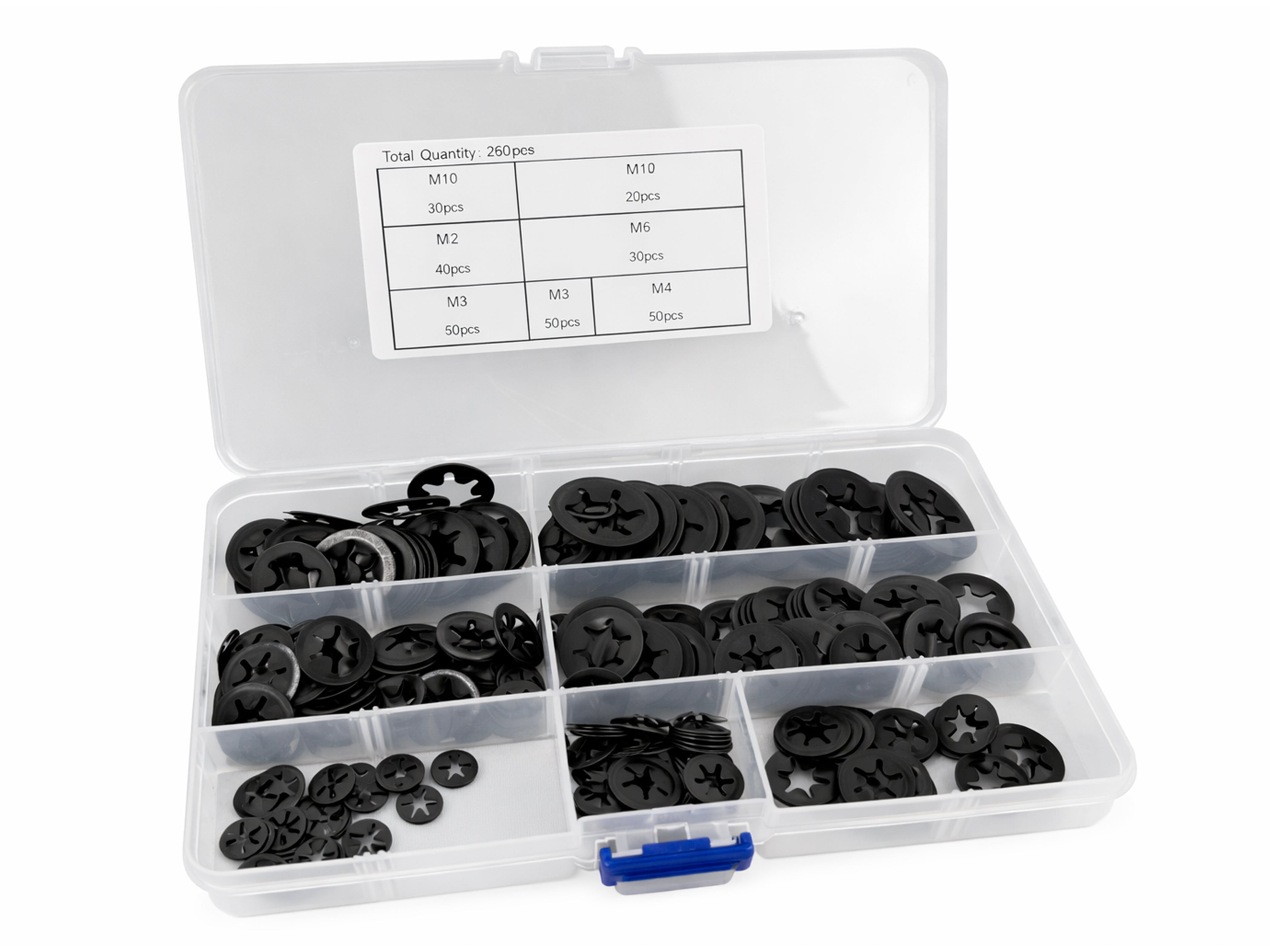 Комплект шайби М3-М12 260 бр. GEBO TOOLS