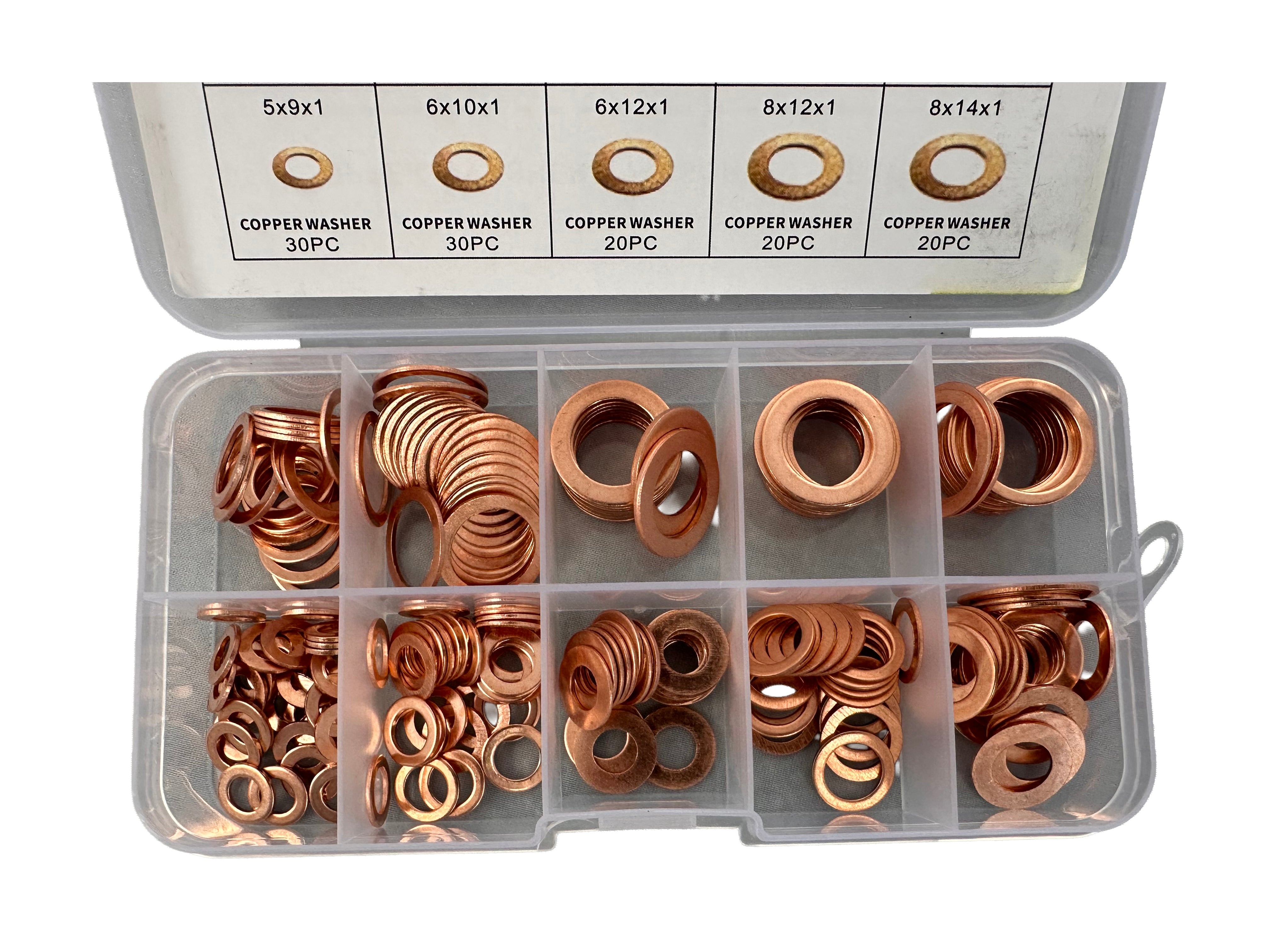Комплект медни шайби 200 бр. GEBO TOOLS