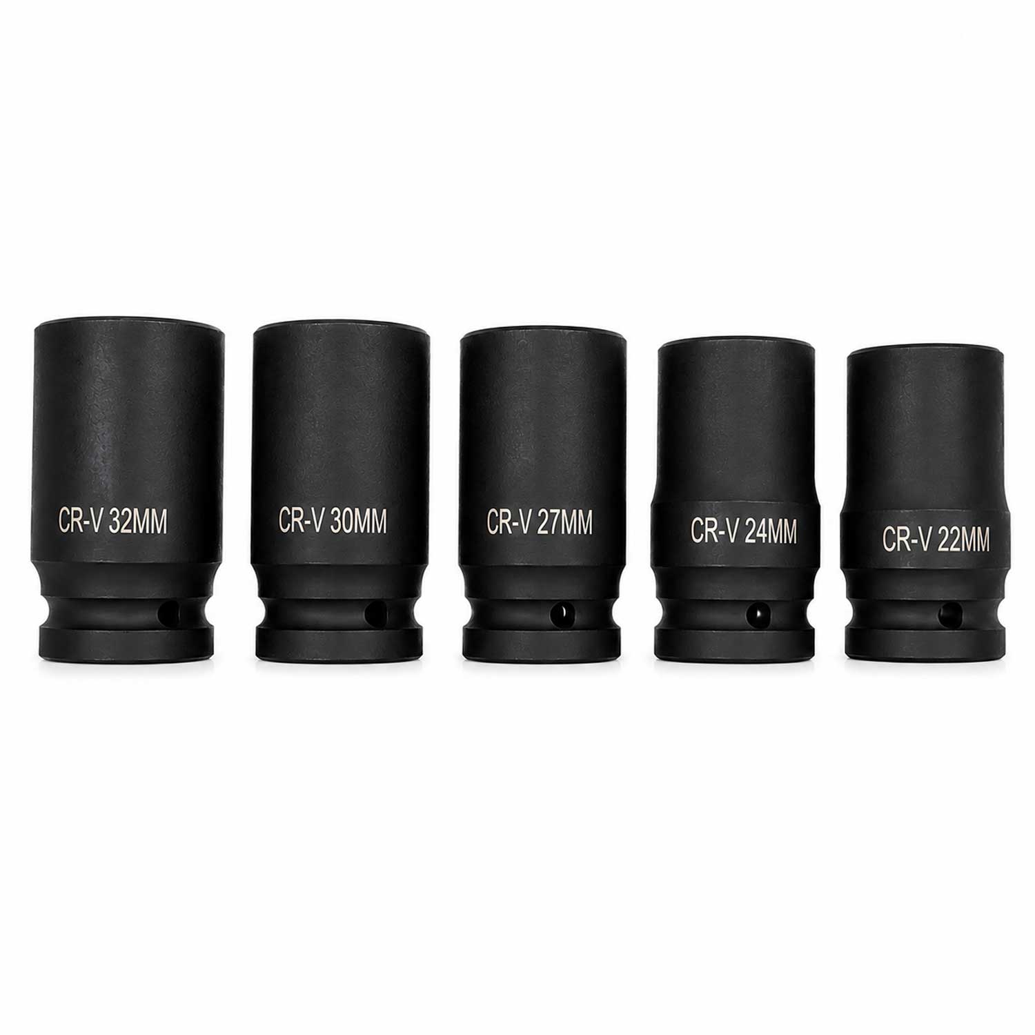 Комплект дълги ударни вложки 1'' 22–41 мм 10 броя GEBO TOOLS