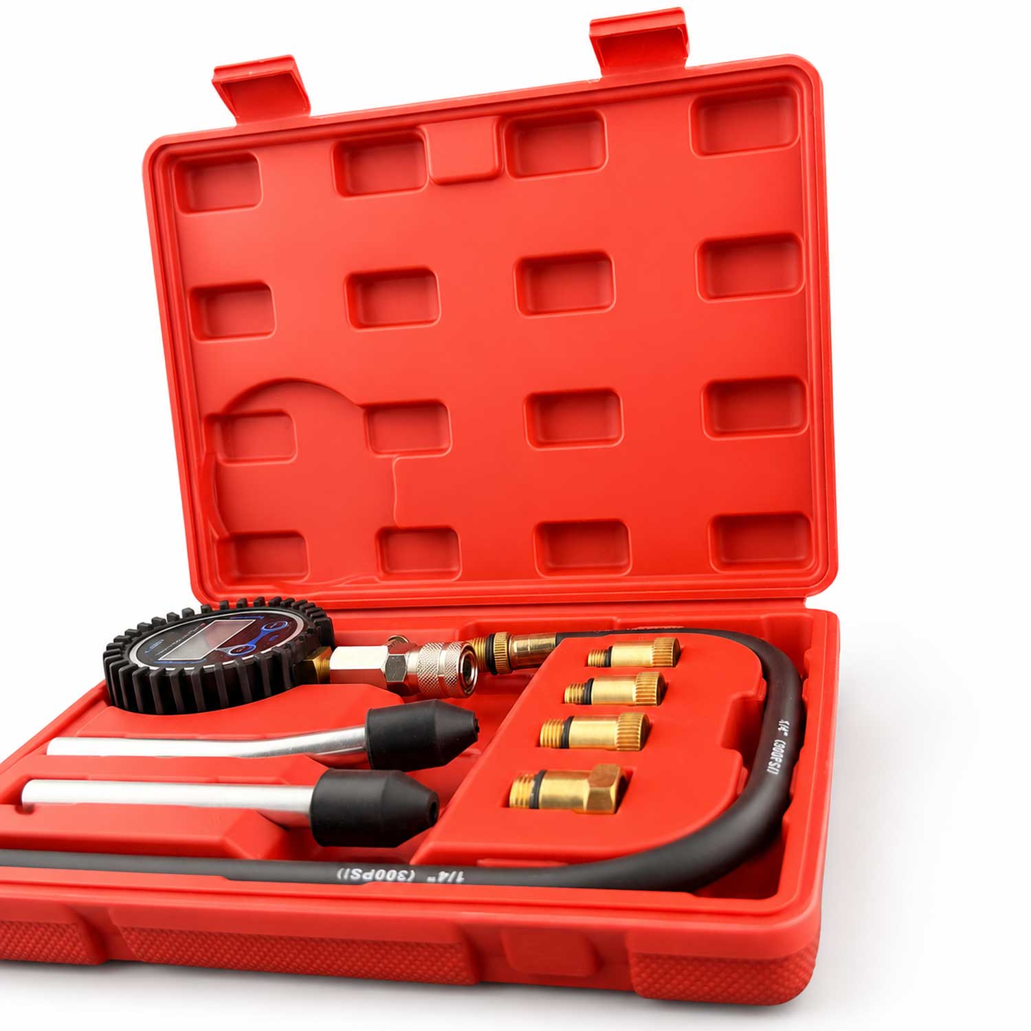 Компресомер за бензин с цифров манометър 8 части GEBO TOOLS