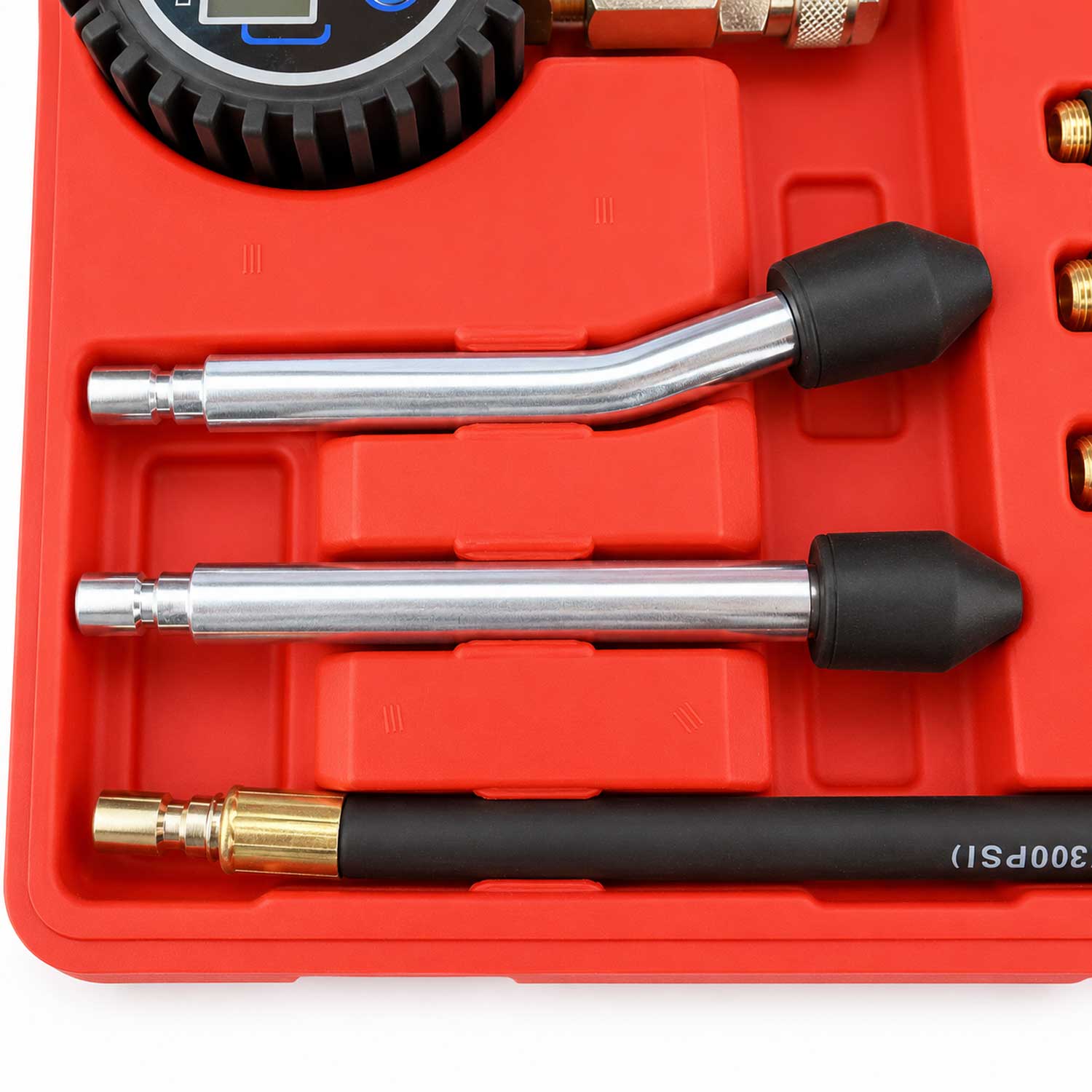 Компресомер за бензин с цифров манометър 8 части GEBO TOOLS