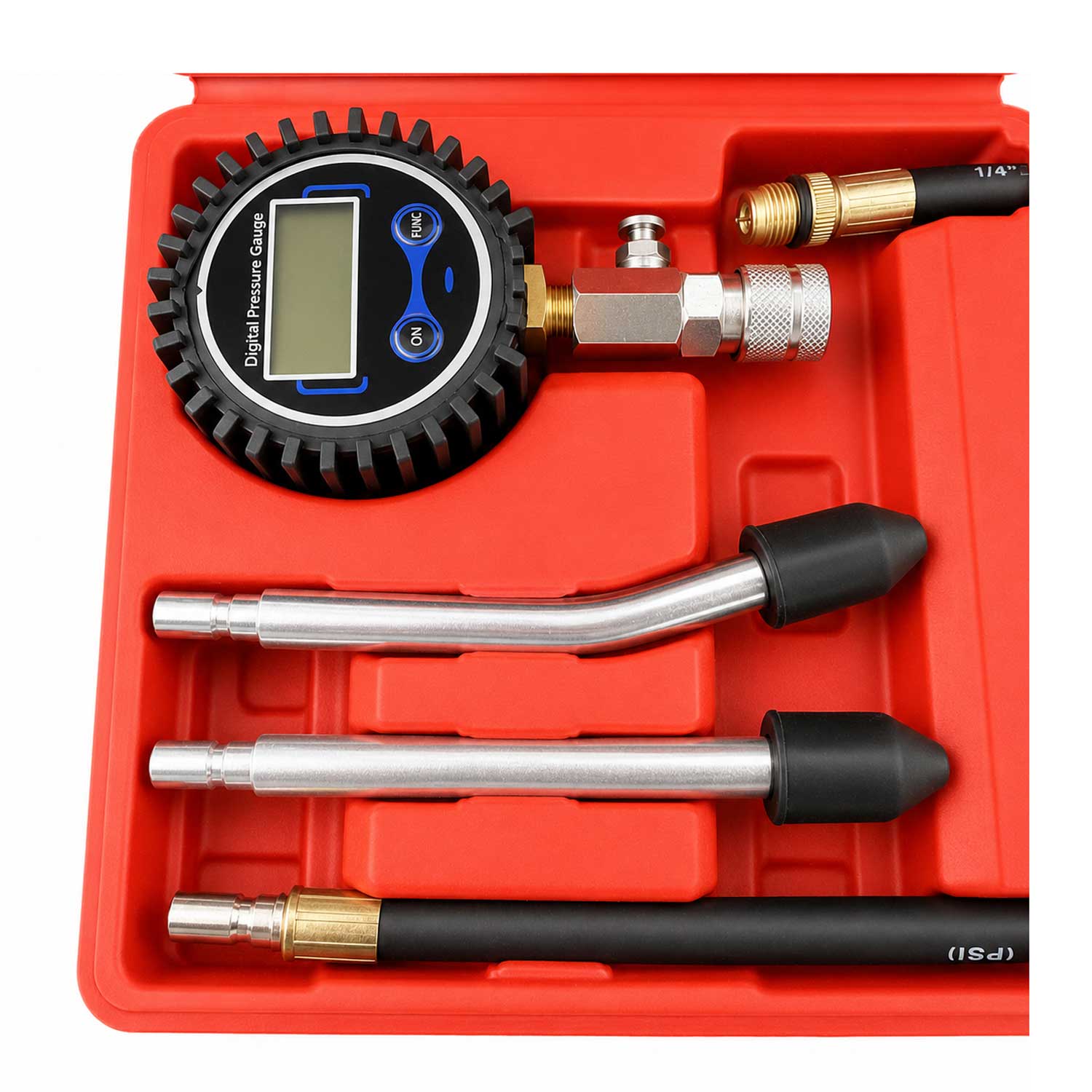 Компресомер за бензин с цифров манометър 8 части GEBO TOOLS