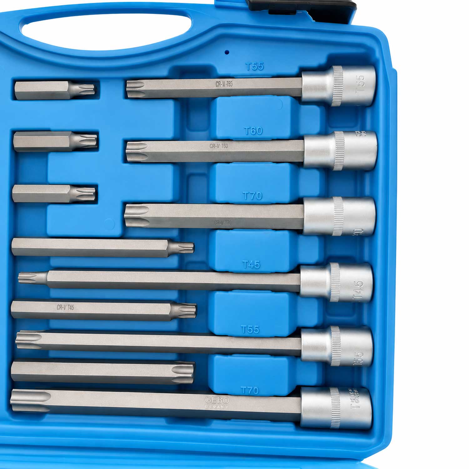 Комплект дълги торкс битове 1/2" 32 броя GEBO TOOLS