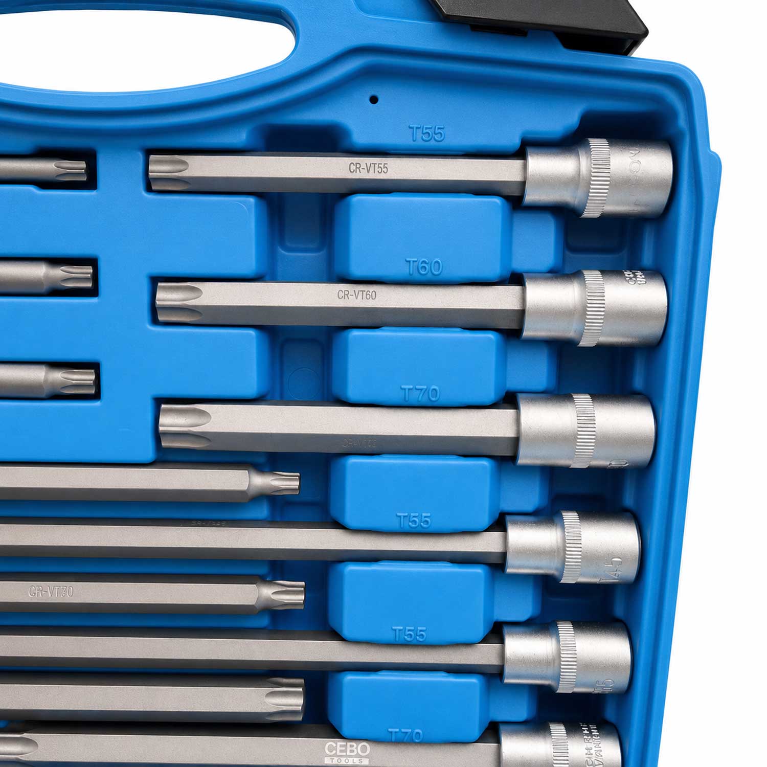 Комплект дълги торкс битове 1/2" 32 броя GEBO TOOLS