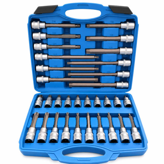 Комплект дълги торкс битове 1/2" 32 броя GEBO TOOLS