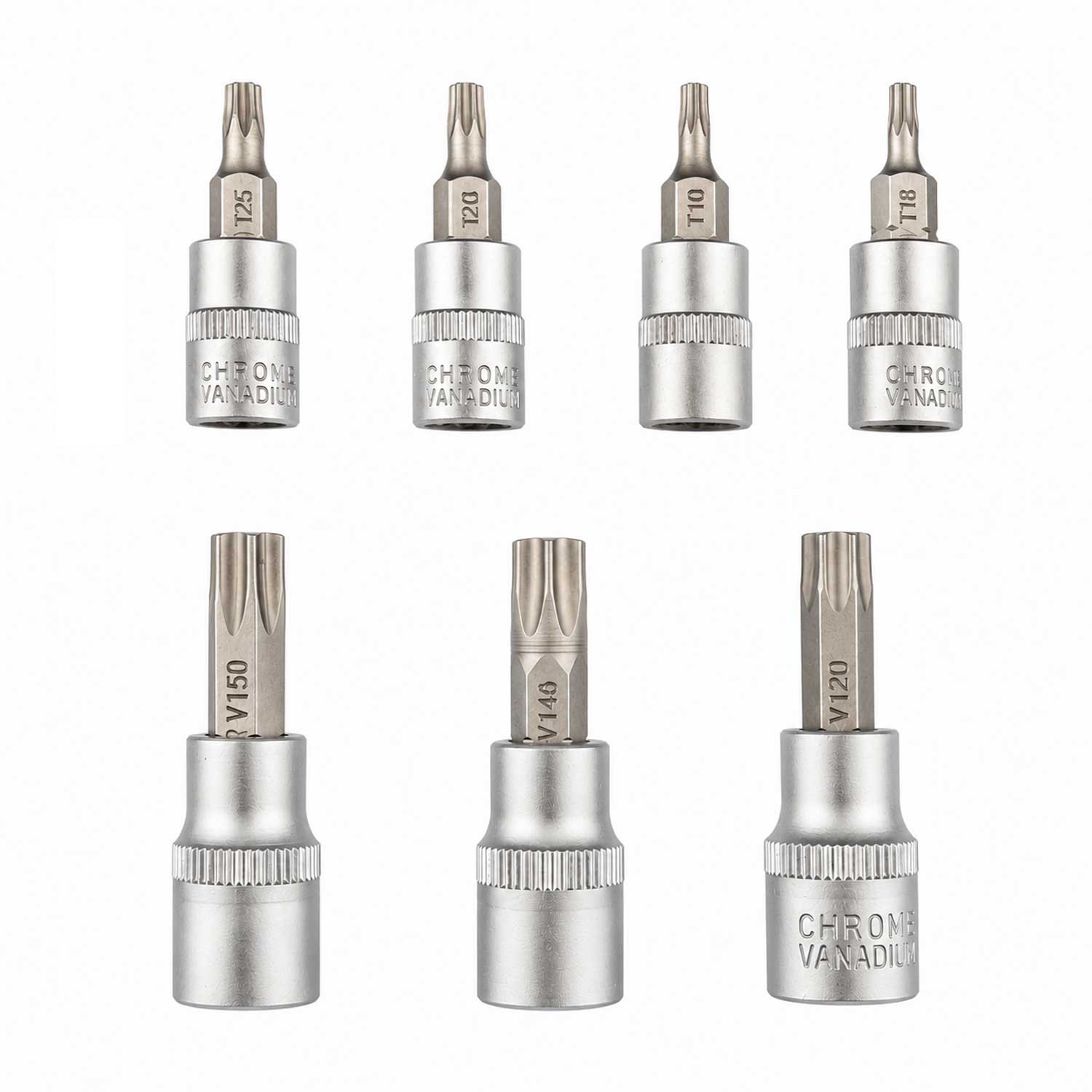 Комплект ключове битове торкс с 5 ръба TS8–TS60 12 броя GEBO TOOLS
