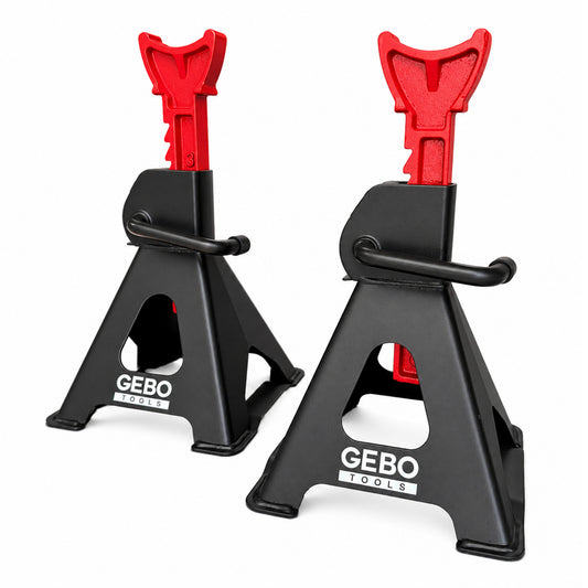 Комплект професионални автомобилни опори 3 т, подпорни автомобилни стойки GEBO TOOLS 2