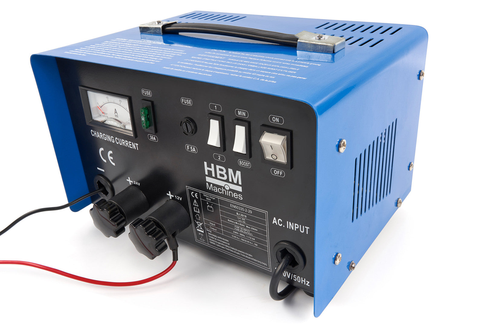 Зарядно устройство за автомобилен акумулатор HBM 12-24V 92-210AH