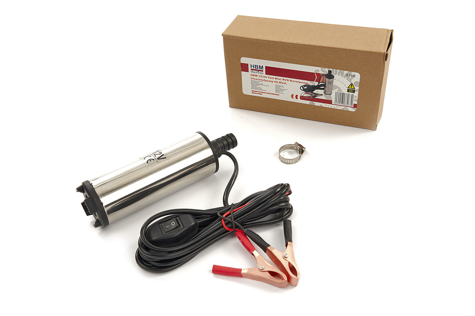 Потопяема помпа за смяна на масло, течност 12V 40W HBM MACHINES