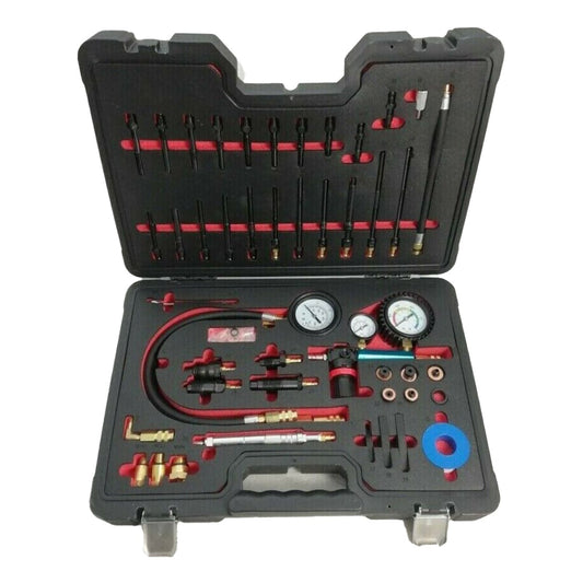 Комплект за тестване на компресия и откриване на течове за бензинови и дизелови двигатели