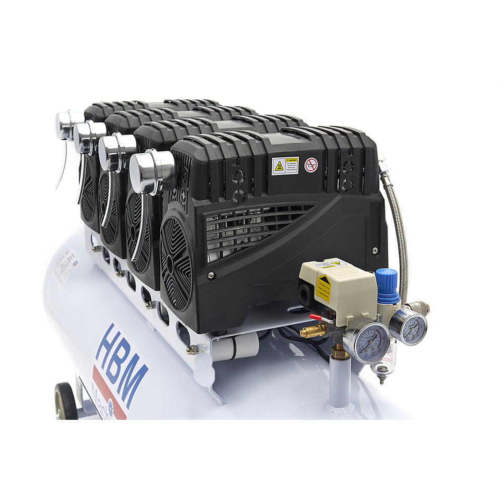 Безшумен компресор без масло SGS 200 л 10 BAR HBM MACHINES Холандия