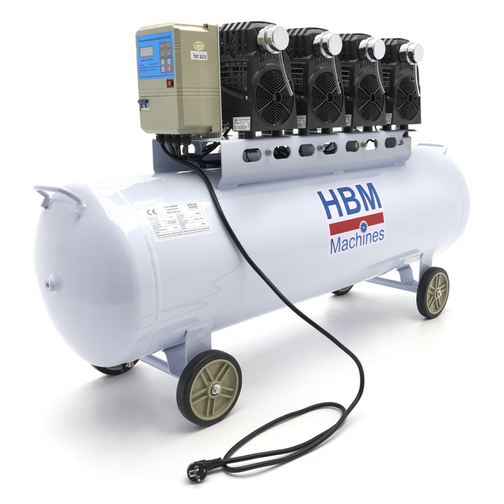 Безшумен компресор без масло SGS 200 л 10 BAR HBM MACHINES Холандия