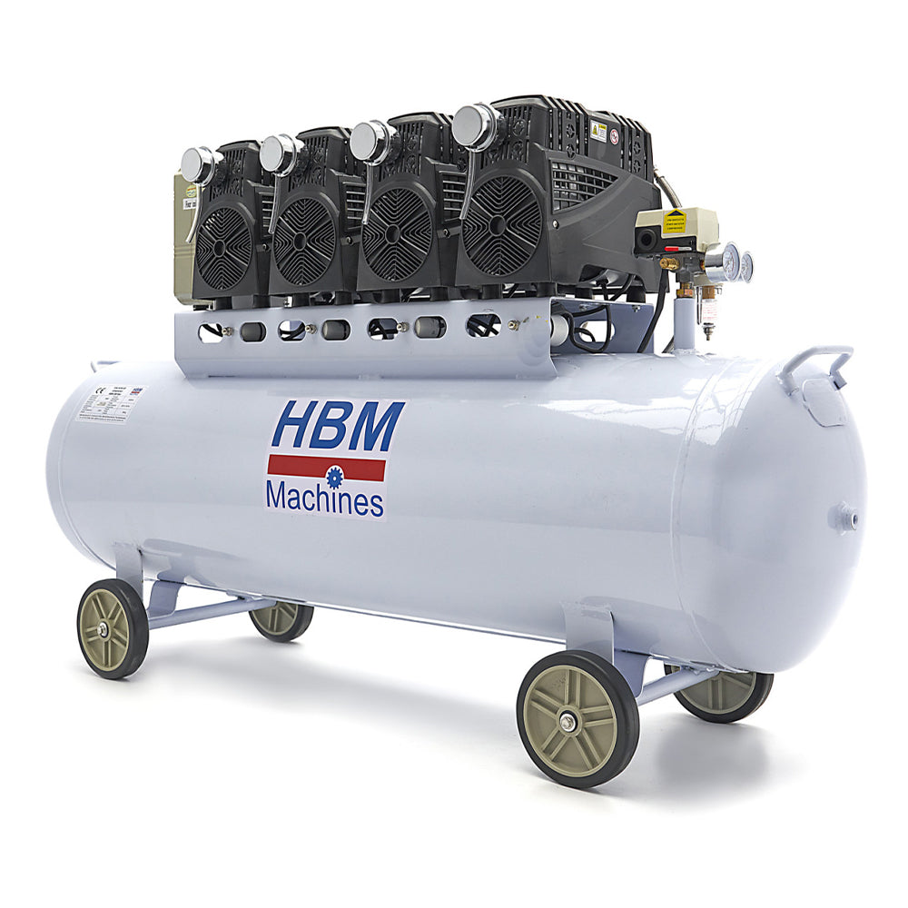 Безшумен компресор без масло SGS 200 л 10 BAR HBM MACHINES Холандия