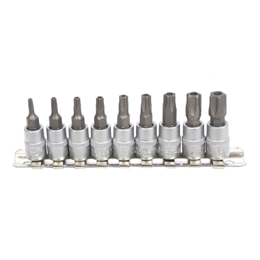 Комплект торкс 1/4 5 страни за дебитомер 9 части T10-T50 KROFTOOLS