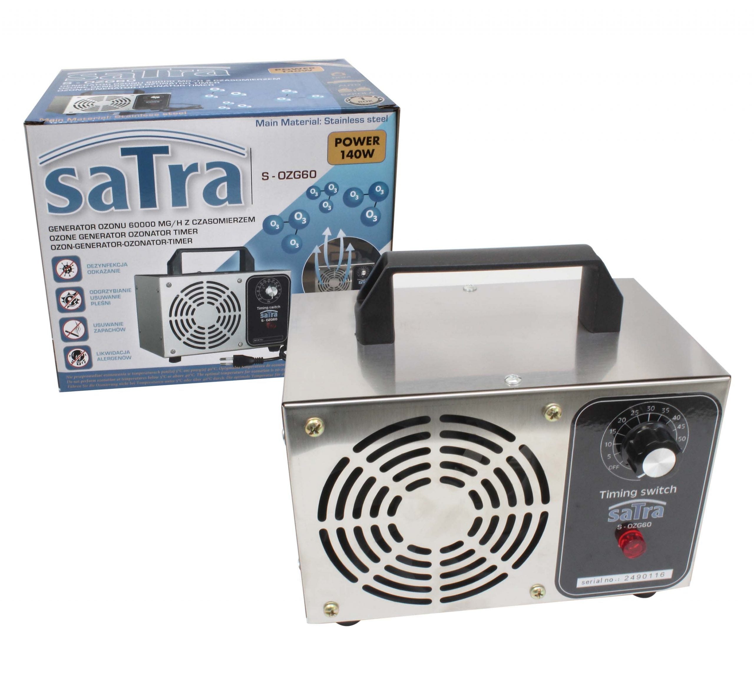 Озонов генератор 6000 MG/H с таймер SATRA