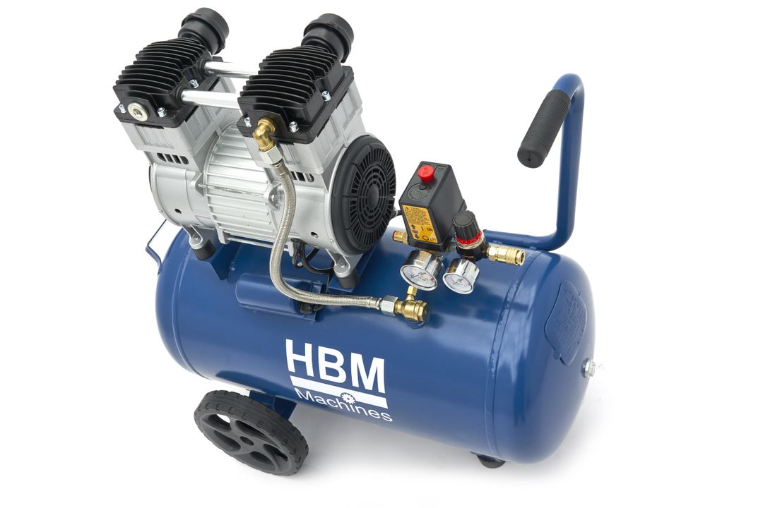 Безшумен компресор, нисък шум, без масло 50 л 1500W