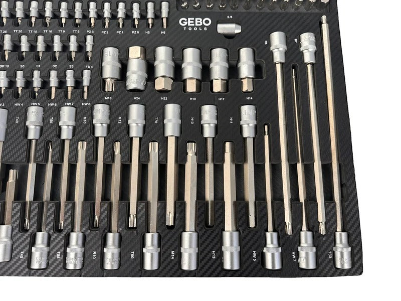 Комплект битове за шкаф, 101 броя GEBO TOOLS