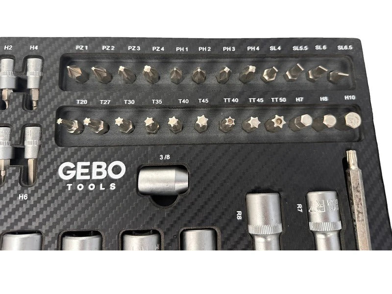 Комплект битове за шкаф, 101 броя GEBO TOOLS