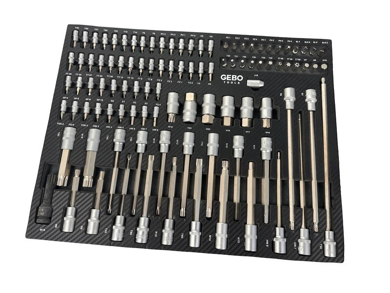 Комплект битове за шкаф, 101 броя GEBO TOOLS